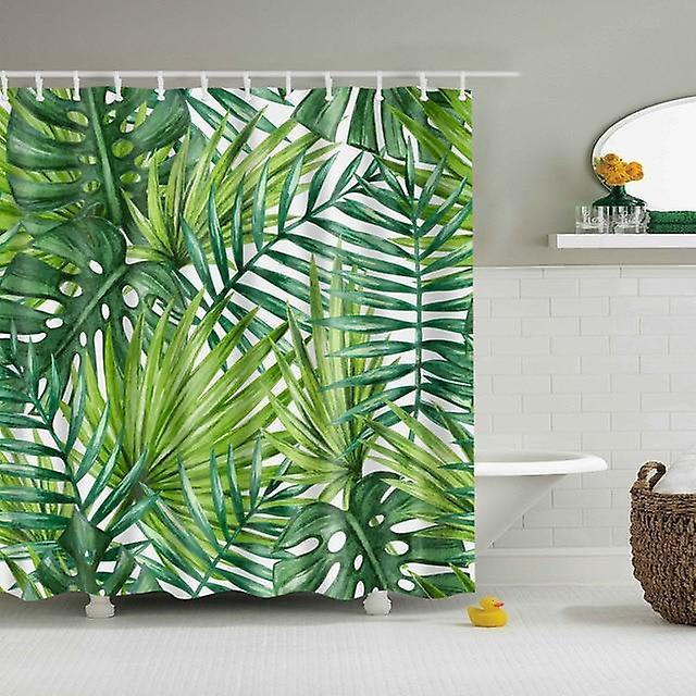 Slowmoose Waterproof Polyester Fabric 3d Forest Style Bath Curtain For Bathroom R 180x180cm