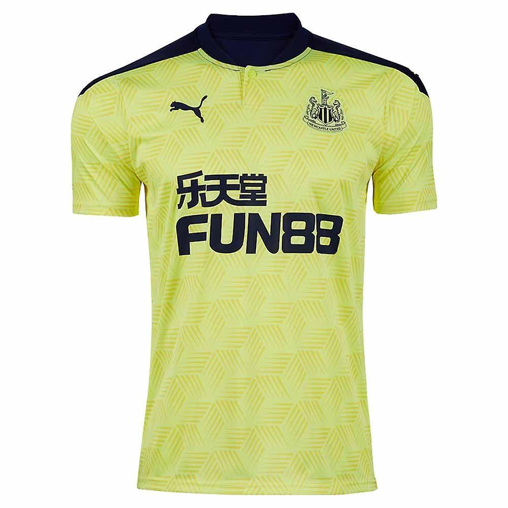 Puma 2020-2021 Newcastle Away Football Shirt Yellow XXL Adults