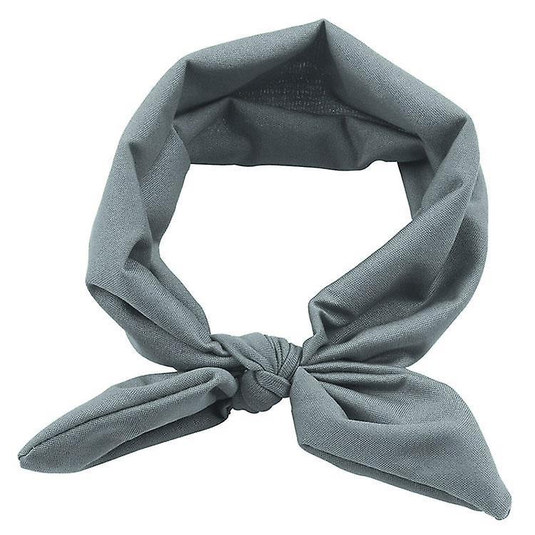 Slowmoose Cute Bow Design, Rabbit Ear Style Headband Gray