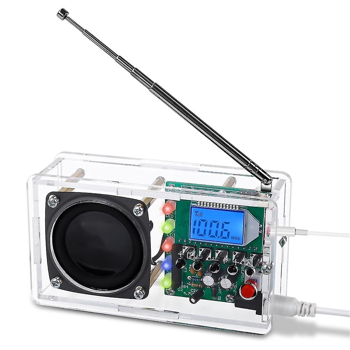 Guangzhou Yunlan Trading Co., Fm Radio Kit, Welding Project Radio With Led Flash Light Diy Radio Kit For Learning Teaching Stem E