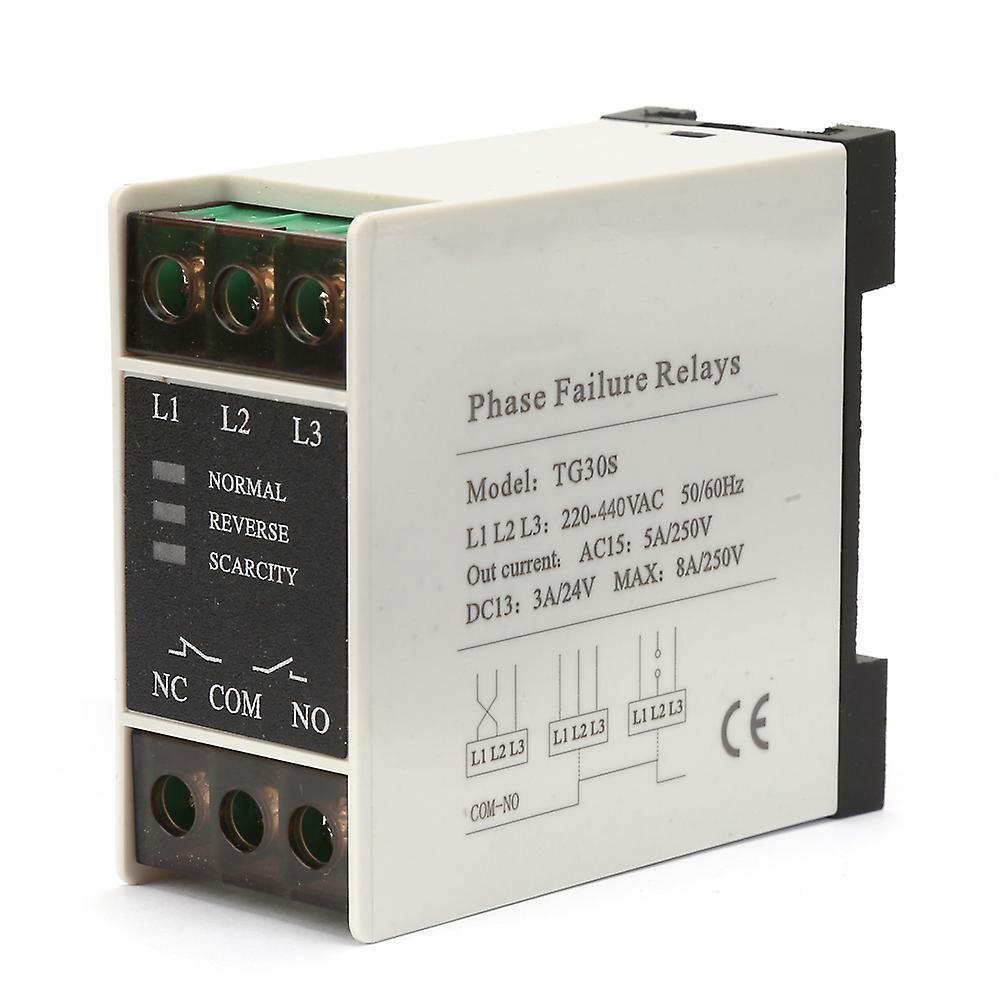 Mini 3-Phase Sequence Relay Protector Voltage Phase Protective Relay TG30S 220-440V AC