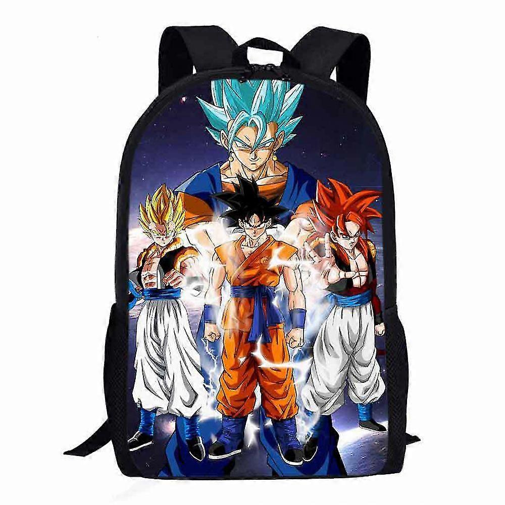 Lequeen Anime Dragon Ball Printed Backpack School Bag Outdoor Travel Rucksack For Kids Boys Gifts C