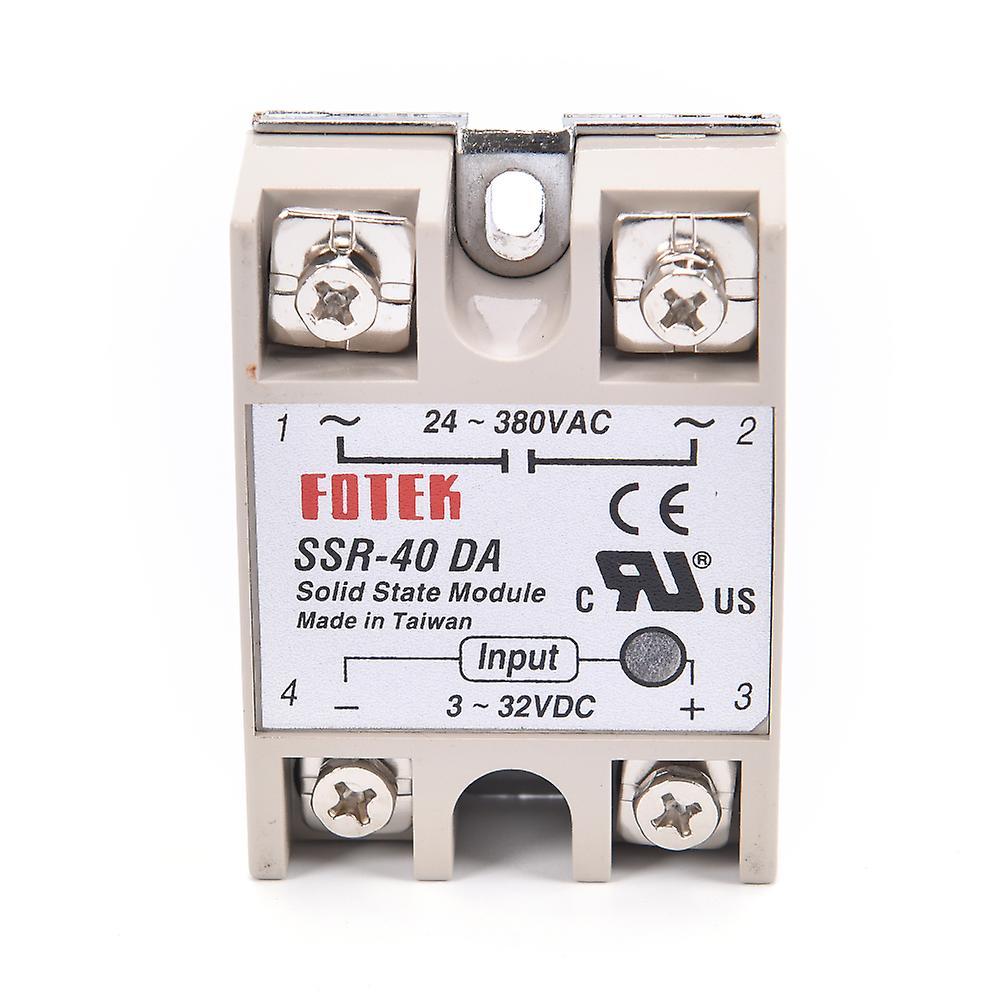 He Fei Mao Qiang Dian Zi Shang Wu You Xian Gong Si Industrial Solid State Relay SSR 40A with Protective Flag SSR-40DA 40A DC control AC HFMQV