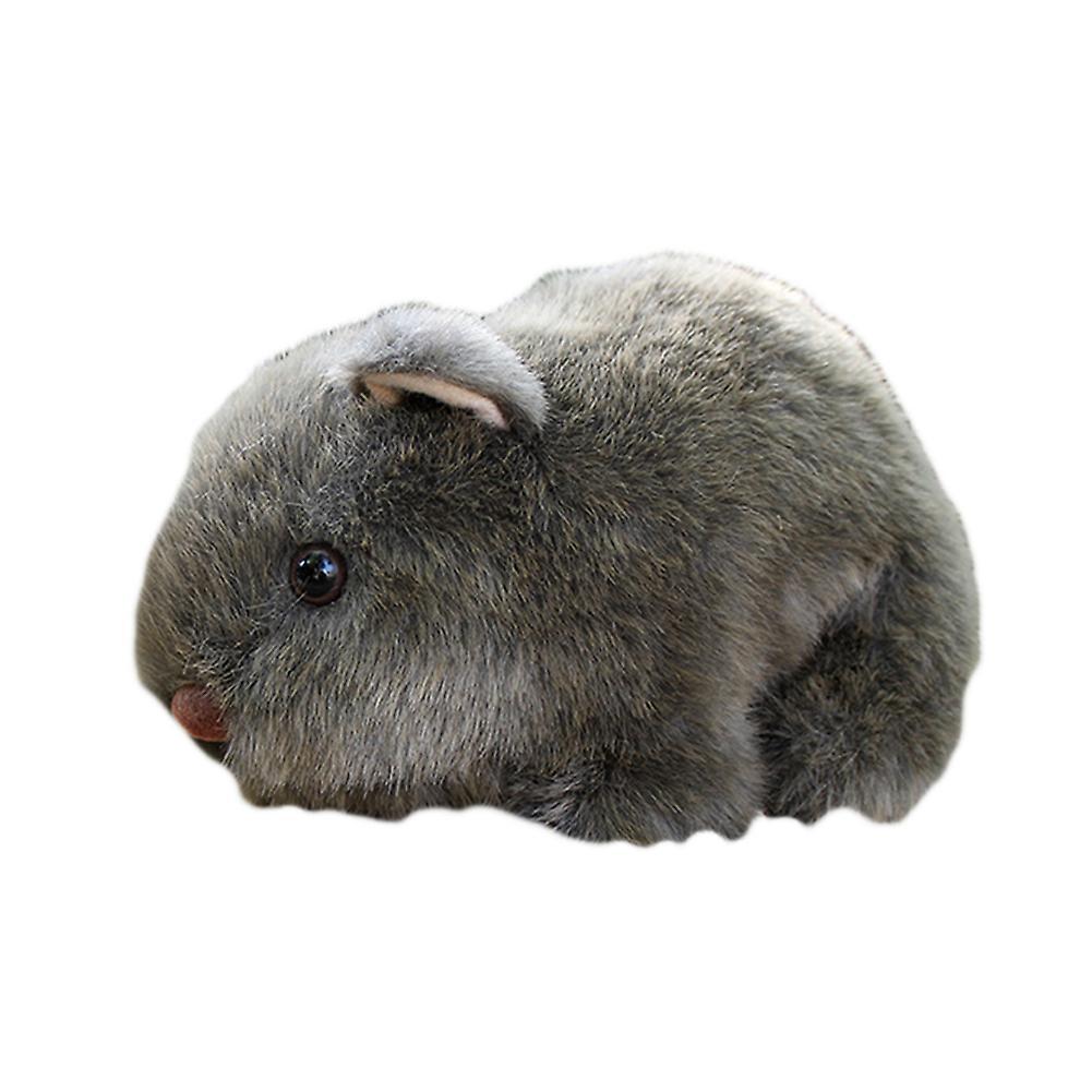 SIJIALI 18cm Simulation Plush Hamster Animal Plush Stuffed Doll Toy Home Sofa Decor Grey