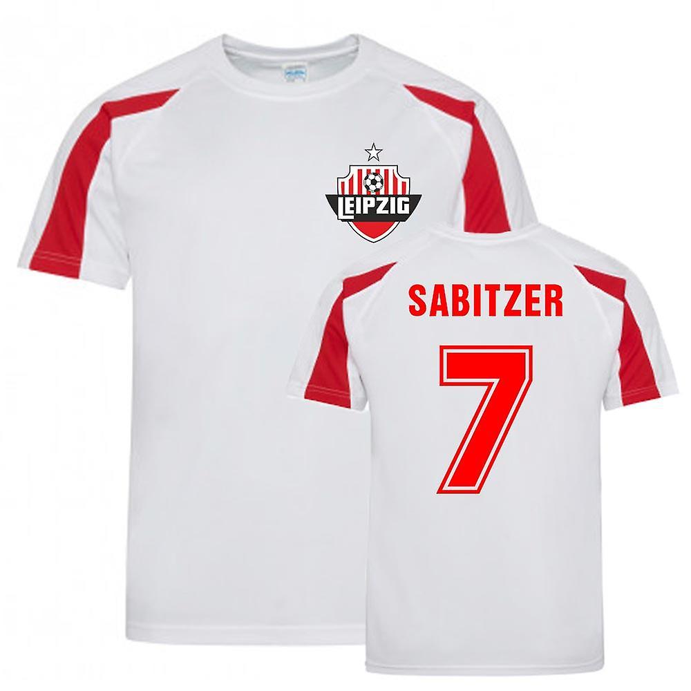 UKSoccerShop Marcel Sabitzer Leipzig Sports Training Jersey (White) Medium (38-40 inch)