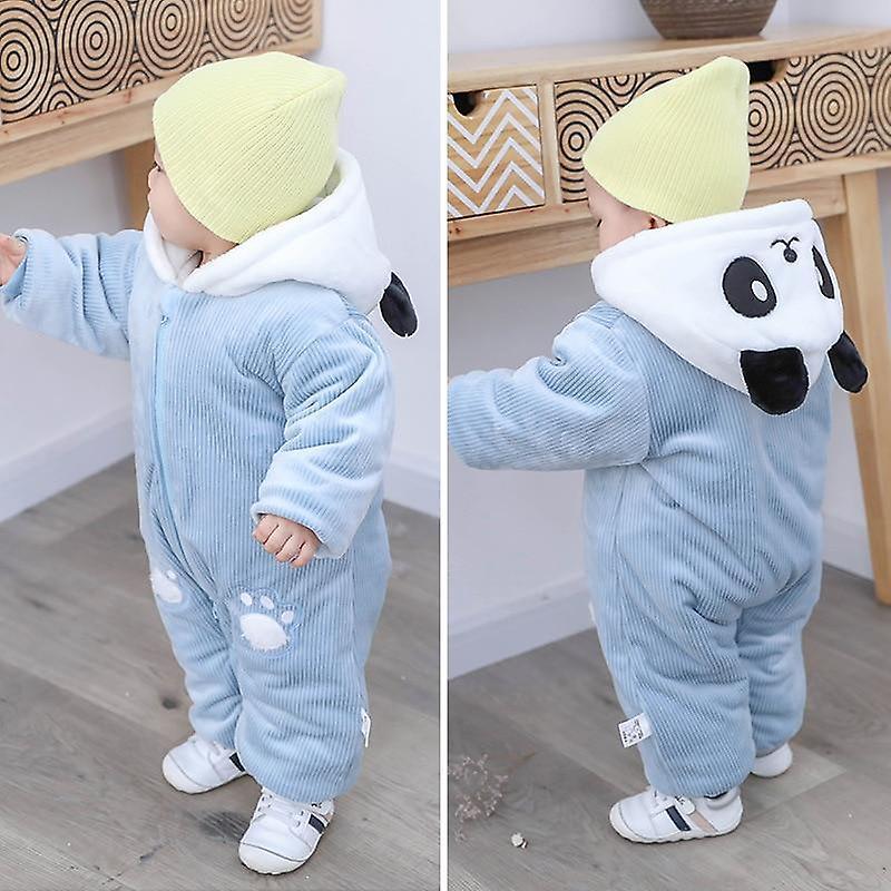 Slowmoose Baby / Cartoon Bear Jumpsuit, Cute Winter Clothing sky blue-29 9M