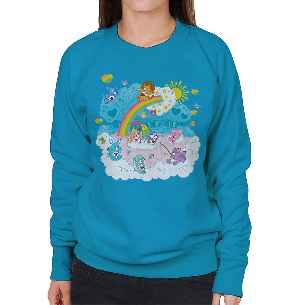 Care Bears Cousins Rainbow Lake Women's Sweatshirt Sapphire XX-Large