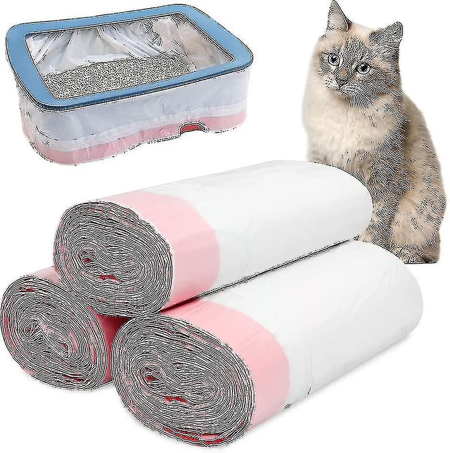 30 X Cat Litter Tray Liners With Drawstrings Scratch Resistant And Leak Proof Cat Litter Bags Medium Litter Box Liners Banmo