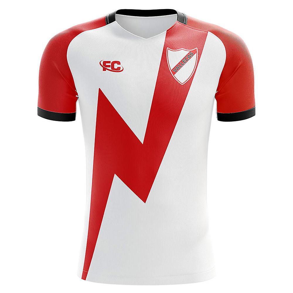 2018-2019 Rayo Vallecano Fans Culture Home Concept Shirt - Kids White XSB