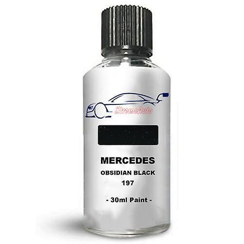 Auto Car Specialist Touch up paint for mercedes sl obsidian black 197 stone chip brush