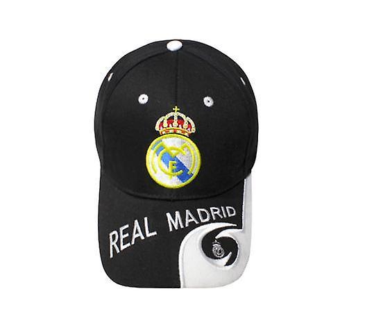 Ruitong Embroidered Baseball Cap Unisex Adjustable Soccer Hats Real Madrid Black