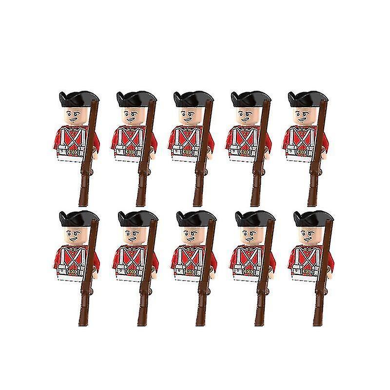 Sunset Wwii Napoleonic War Military Model Building Blocks Imperial Navy British French Knight Infantry Soldier Weapon Brick Children's Toys 10pcs18