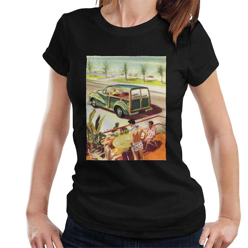 Morris Traveller Summer British Motor Heritage Women's T-Shirt Black XX-Large