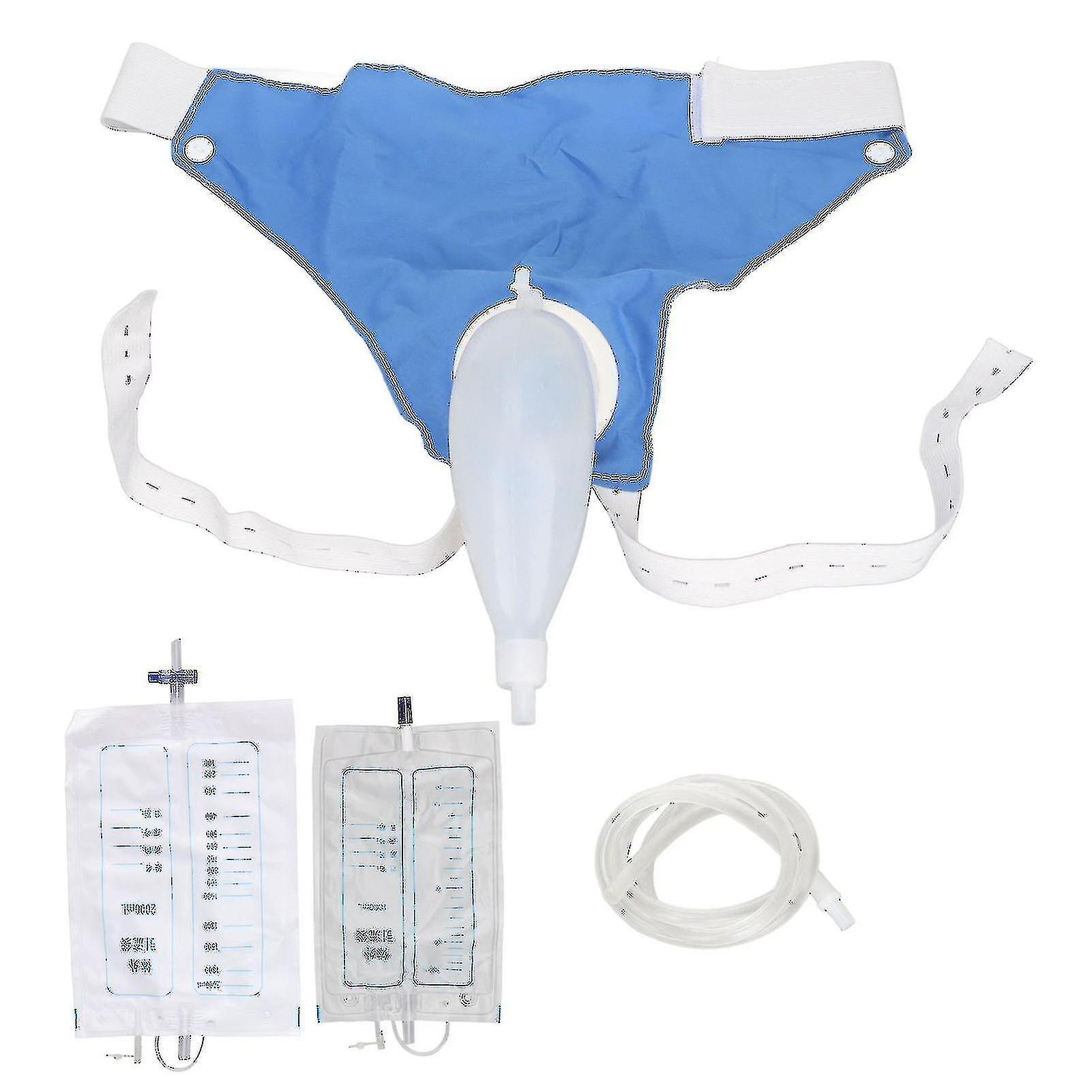 Joyy Wearable Urine Bag With Pee Catheter Duct 1000ml 2000ml For Men Elderly Urinary Incontinence Bedridden Patients