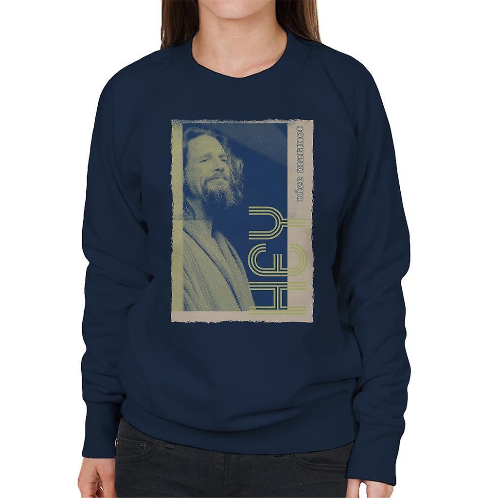 The Big Lebowski The Dude Hey Nice Marmot Nostalgia Women's Sweatshirt Navy Blue Small