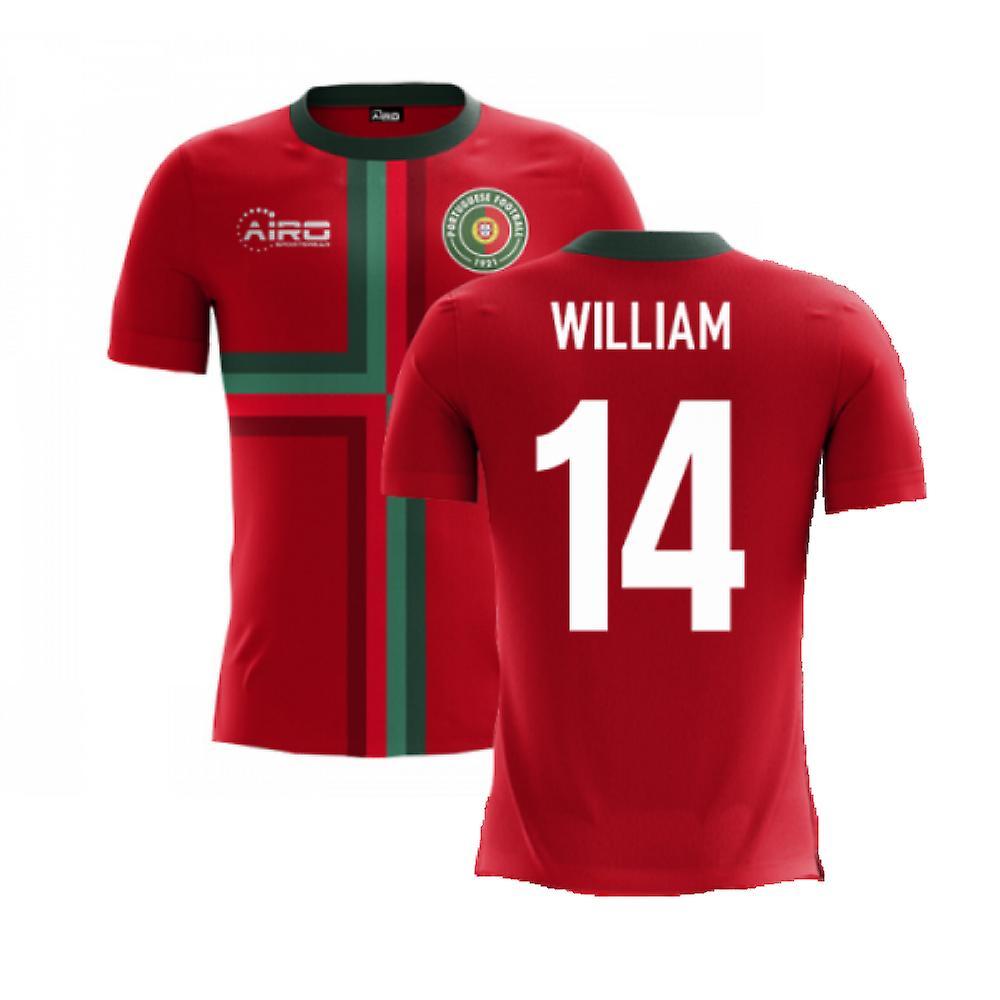 Airo Sportswear 2020-2021 Portugal Airo Concept Home Shirt (William 14) Red XXL 50-52 inch Chest (124/136cm)