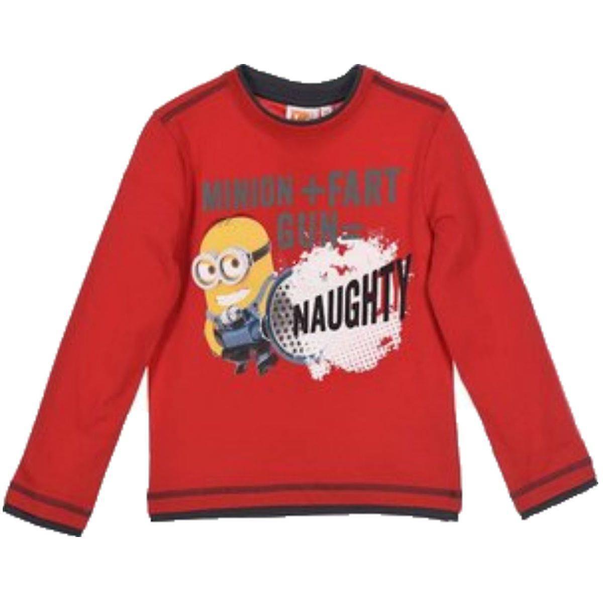 Minions kids t-shirt long sleeve mns1219tsh Red 2-3 years