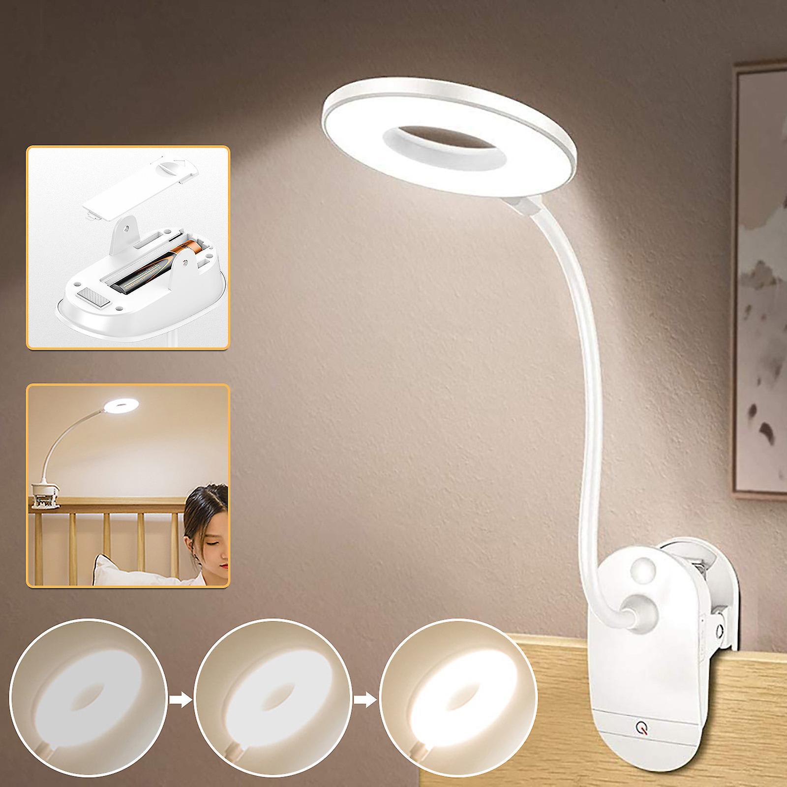 Kakanwo Table Lamps Usb Rechargeable Eye Protection Reading Clip Bedroom Small Table Lamp Clearance White Free Size