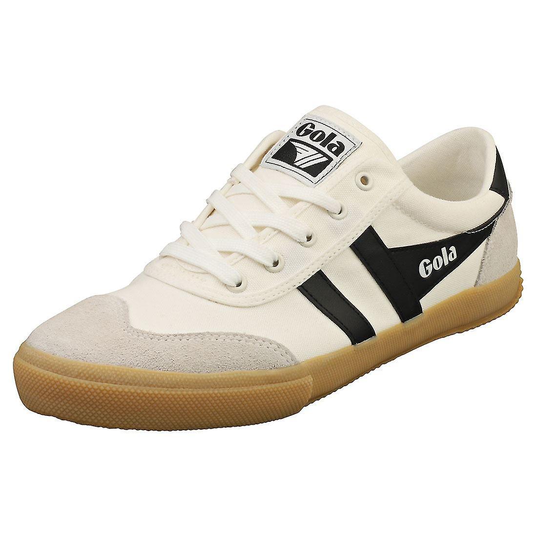 Gola Badminton Mens Casual Trainers in Off White Black 43 EU