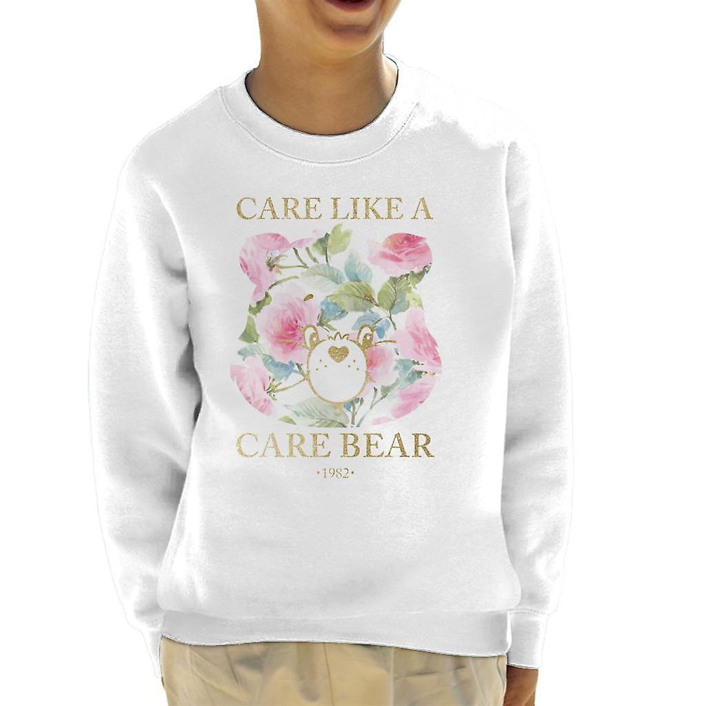 Care Bears Care Like A Care Bear Kid's Sweatshirt White X-Large (12-13 yrs)