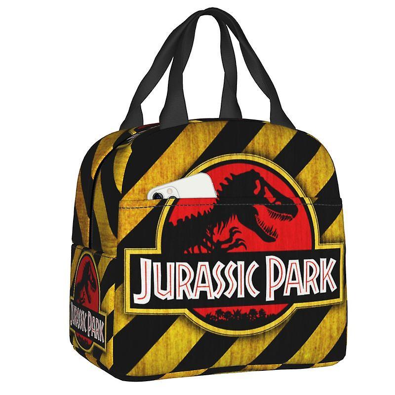 Bicaco Jurassic World Dominion Jurassic Park Lunch Bag Thermal Cooler Insulated Lunch Box For Women Kids School Picnic Food Tote Bags 14 22x20x13cm