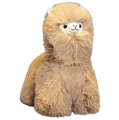 Waidfu Alpaca Plush Toy Soft Llama Stuffed Animal Plushie Stuffed Llama Alpaca Plush Brown 32cm