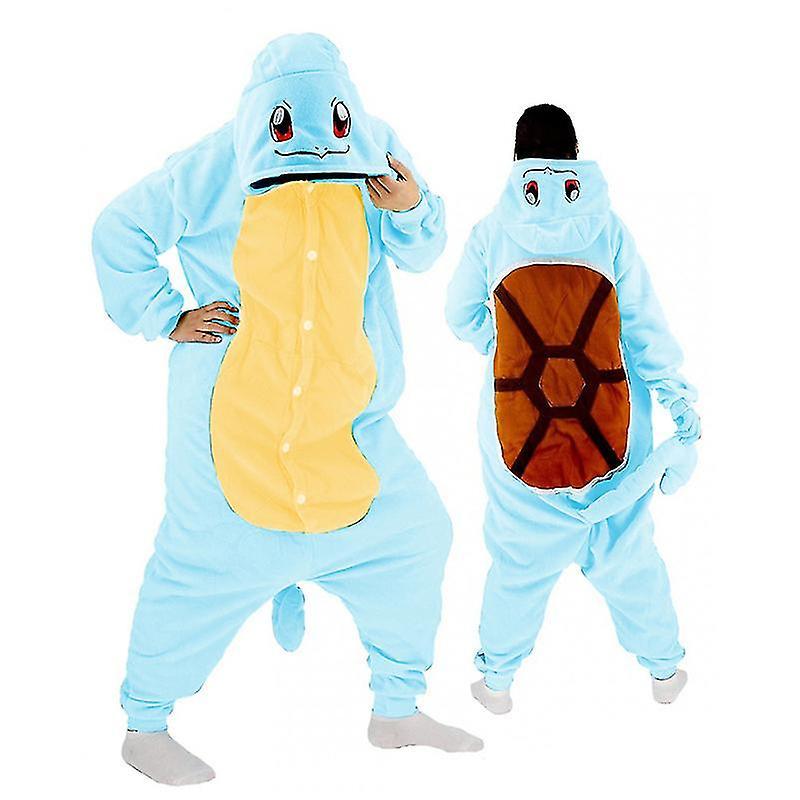 Squirtle Costume Full Body Pajamas Halloween  One-piece Kigurumi For Men And Women Whbyv XL