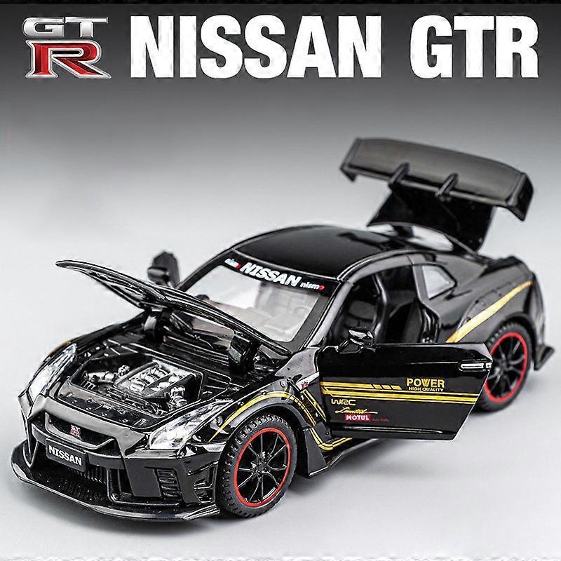 New 1:32 NISSAN GTR GT-R R35 Alloy Car Model Diecasts  Toy Vehicles Toy Cars Kid Toys For Children Gifts Boy Toy Black