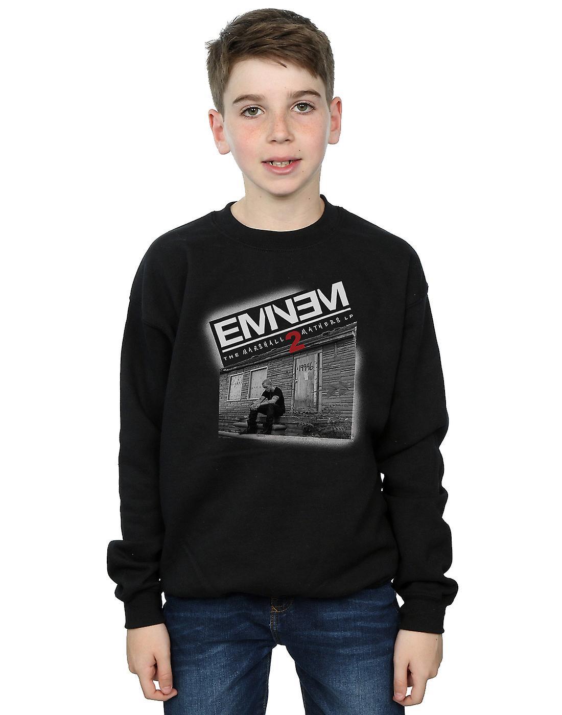 Eminem Boys Marshall Mathers 2 Sweatshirt Black 9-11 Years