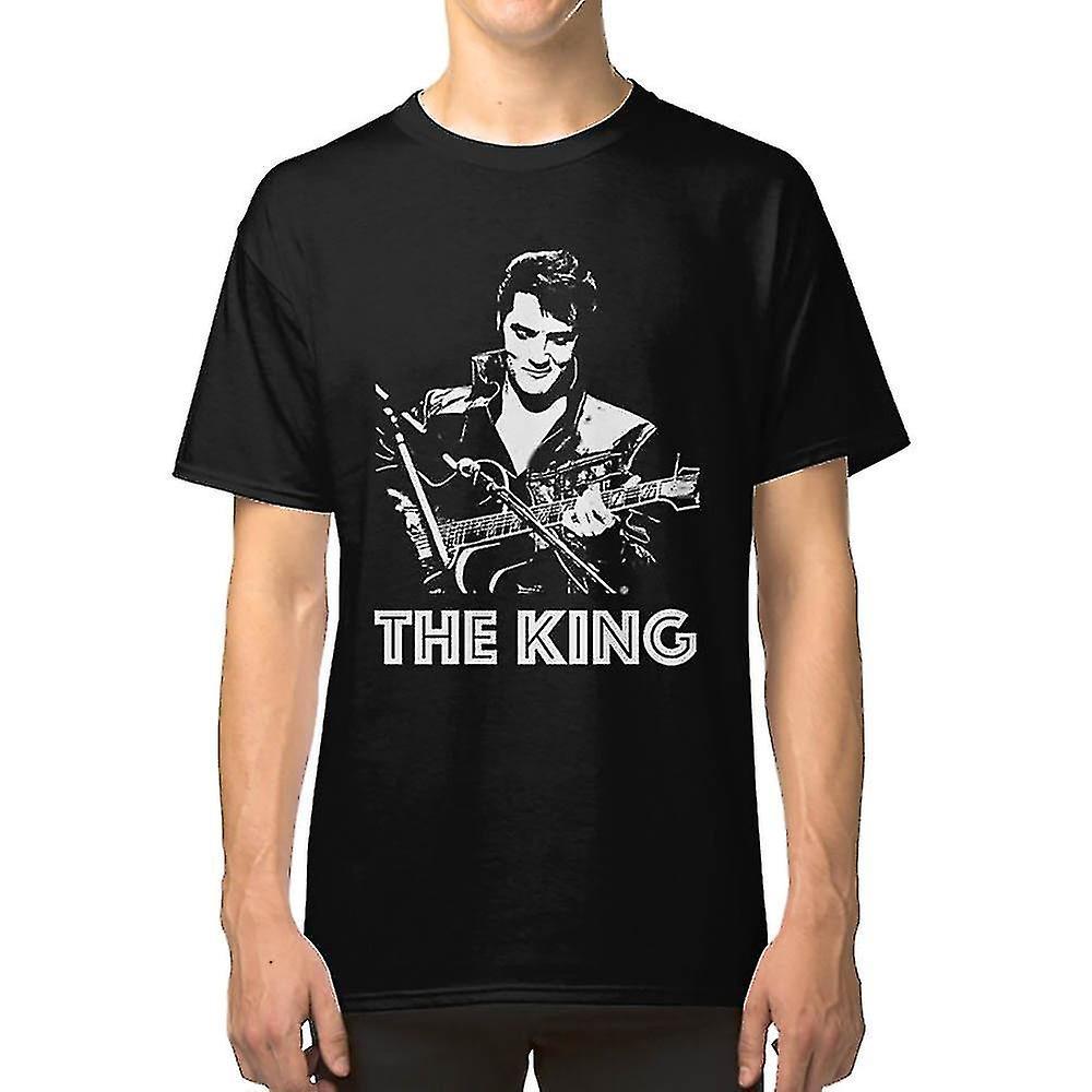 Gildan Elvis Presley - The King T-shirt Black L