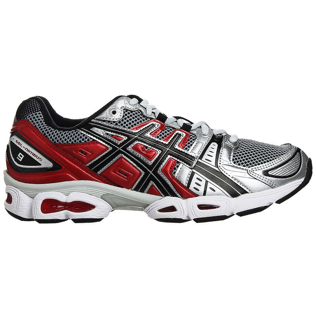 Asics Gel-Nimbus 9 Lace-Up Silver Synthetic Mens Trainers 1201A424_020 UK 4.5 EU 38 US 5.5