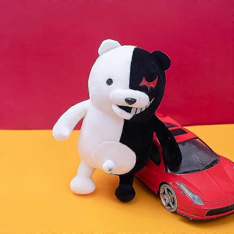 Snniv 30/40/50cm New Dangan Ronpa Dolls Super Danganronpa Black White Bear Plush Toy Soft Stuffed Animal Dolls Christmas Gift For Kids about 50cm