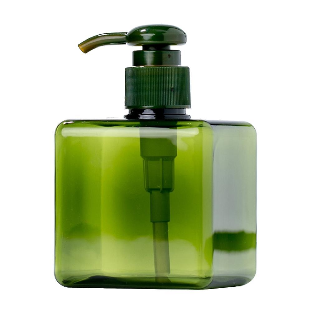 ZHOUBA Portable Body Lotion Shampoo Cream Press Pump Empty Bottle Reusable Dispenser Green