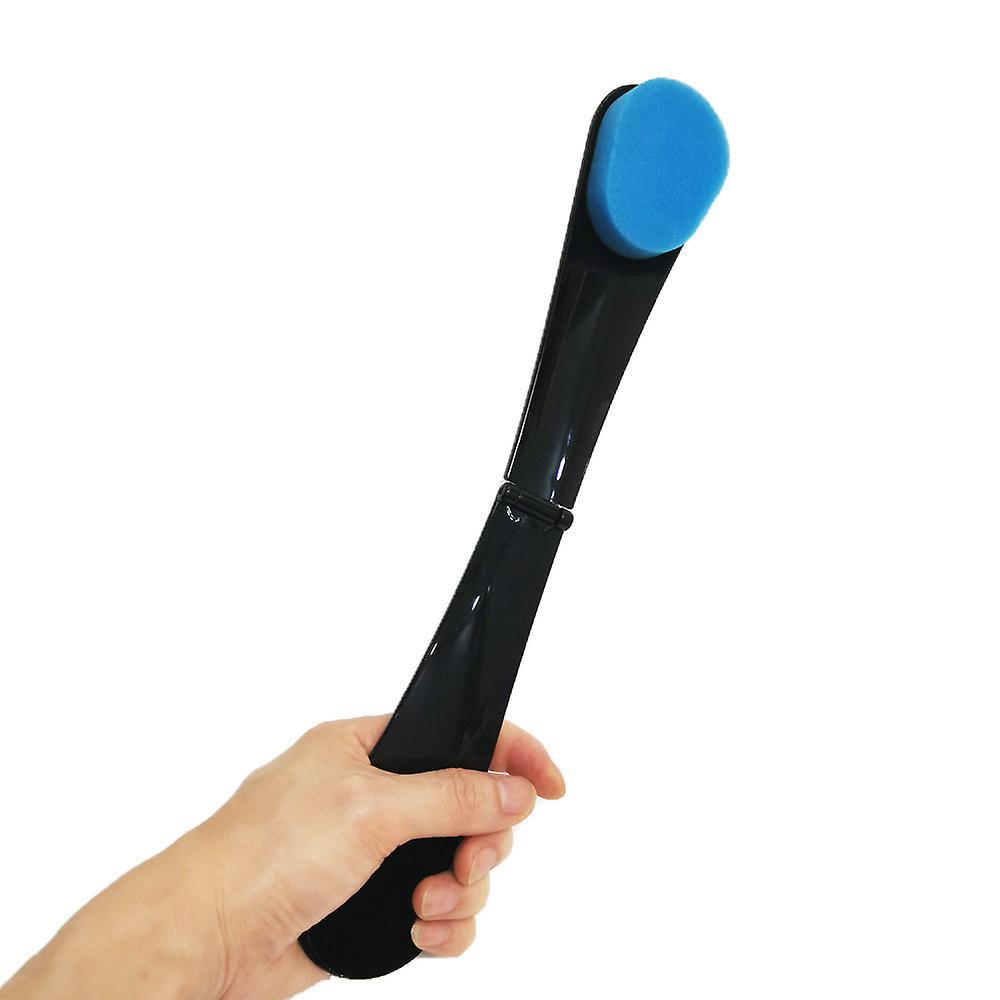 Sevenday Foldable Back Applicator Lotion Sunscreen and Tanning Cream Applicator Brush for Back Body Tool Blue