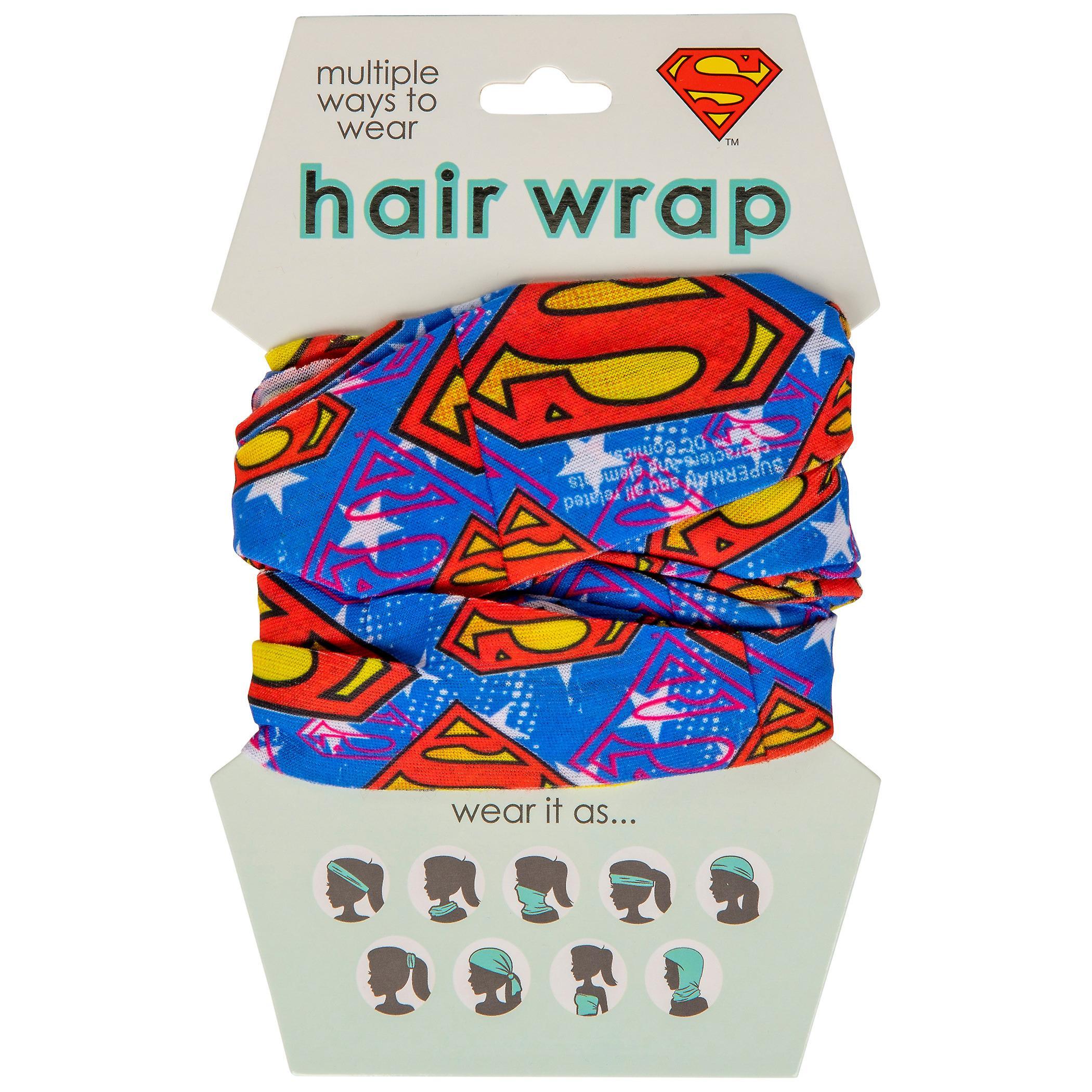 DC Comics Superman Classic Symbol Face Mask and Hair Wrap Multi-Color