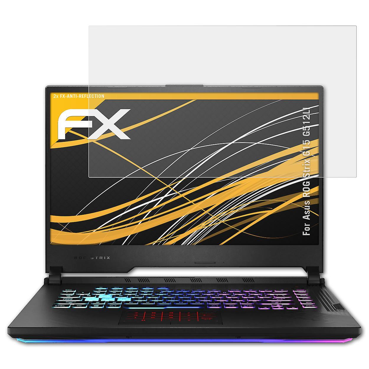 atFoliX 2x protective film compatible with Asus ROG Strix G15 G512LI armored film matt &shockproof 05 FX ANTIREFLEX Asus ROG Strix G15 (G512LI)