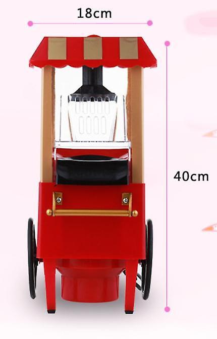 Yiran Electric Hot Air Popcorn Maker Popper Machine Vintage Trolley Family Party Fun