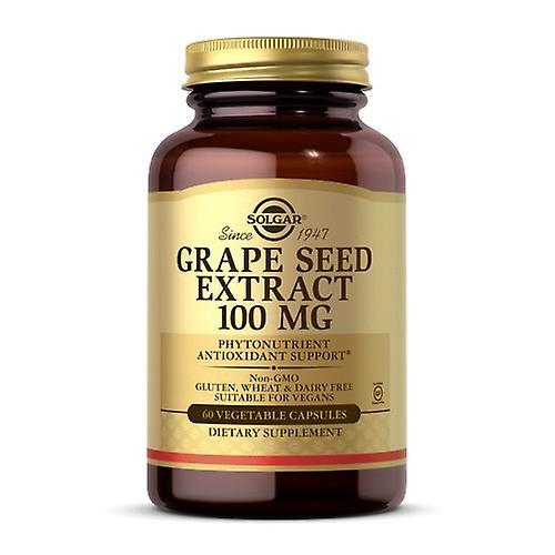 Solgar Grape Seed Extract, 100 mg, 60 V Caps (Pack of 1)