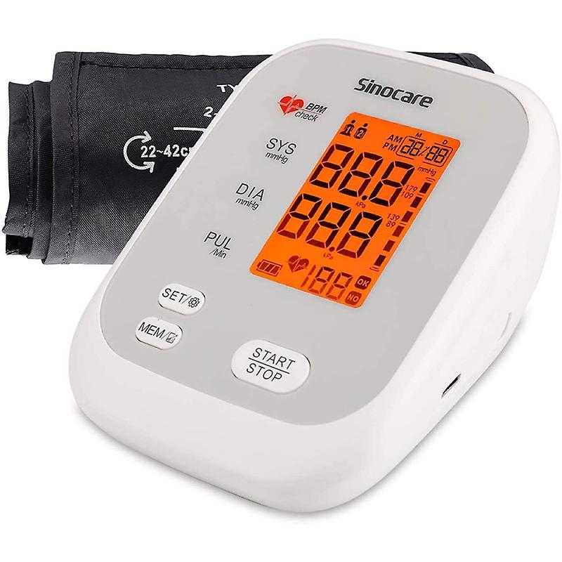 Sinocare Intelligent Blood Pressure Measure Voice Broadcasting with Larger Cuff 8.66-16.53 inches