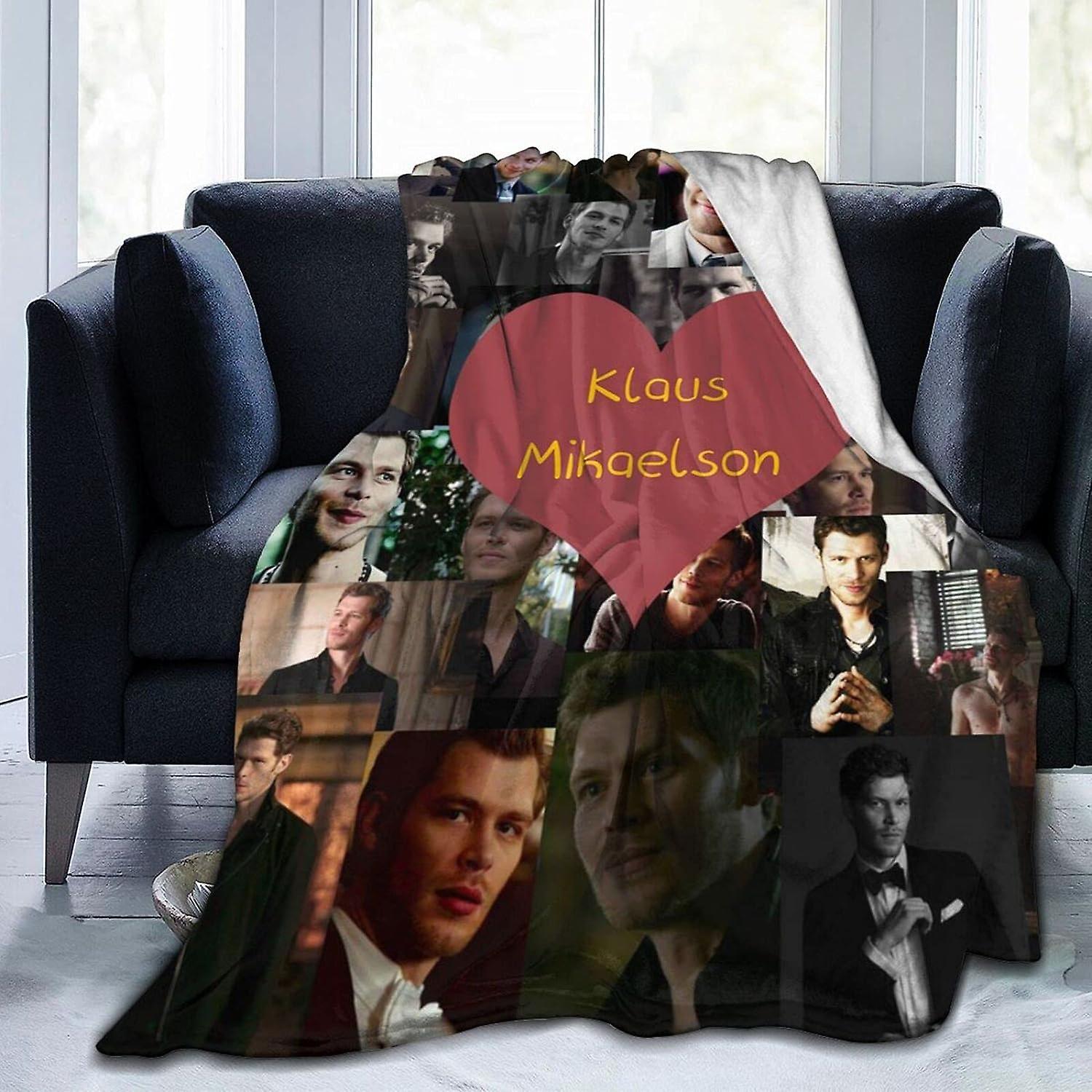 Kerota Klaus Mikaelson Blanket Soft Cozy Throw Blanket Flannel Blankets for Couch Bed Living Room 50x40in 125x100cm