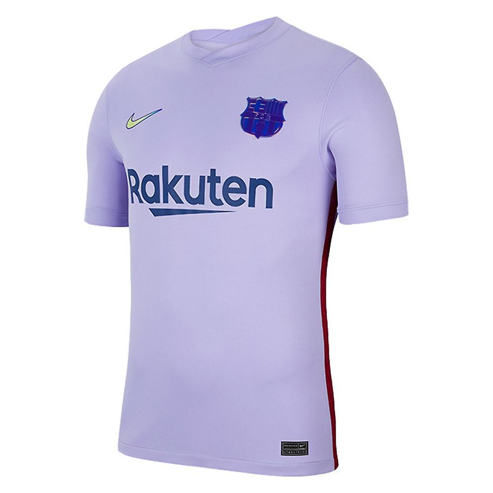 Nike 2021-2022 Barcelona Away Shirt (Kids) Purple MB 27-29 inch Chest (69/75cm)