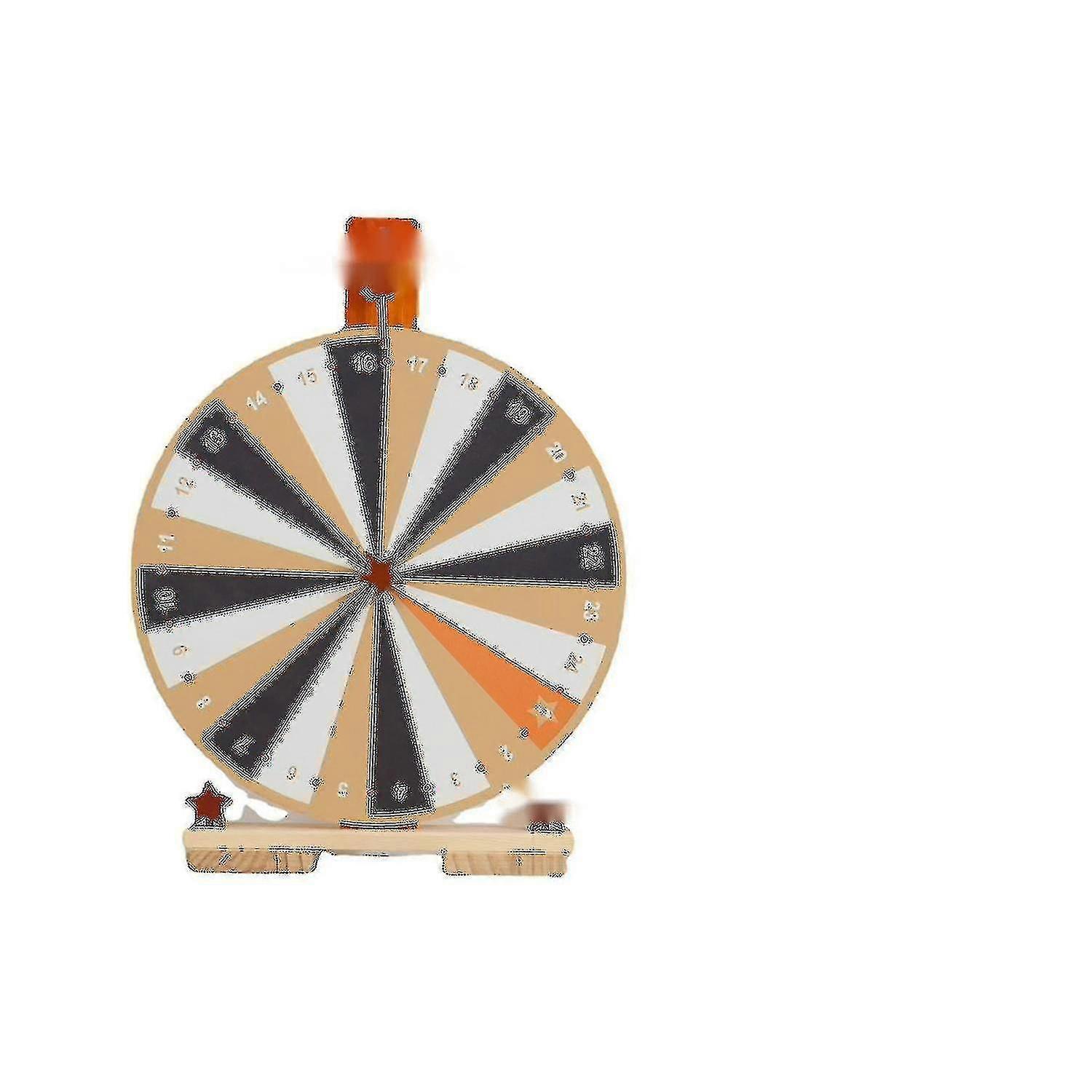 Generic 2024 2024 Wooden Spinner Prize Wheel, 24 Slot Prize Spinner,wheel Of Forture, Spinning Wheel With Stand For Fa