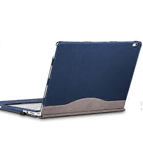 Generic1 PU Leather Laptop Protective Sleeve For Microsoft Surface Book 3 13.5 Inches Deep Blue