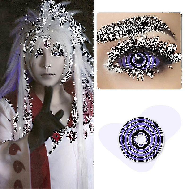 Jorasem 22mm Sclera Lenses Sasuke Sharingan Contacts Lenses Anime Cosplay Contacts Crazy Lens For Eyes Colored Halloween Big Eye Lenses B2228