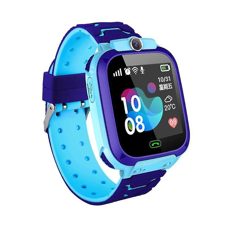 Slowmoose Children's Sos Phone Smart Watch - Support Sim Card Photo, 400mah Battery Blue