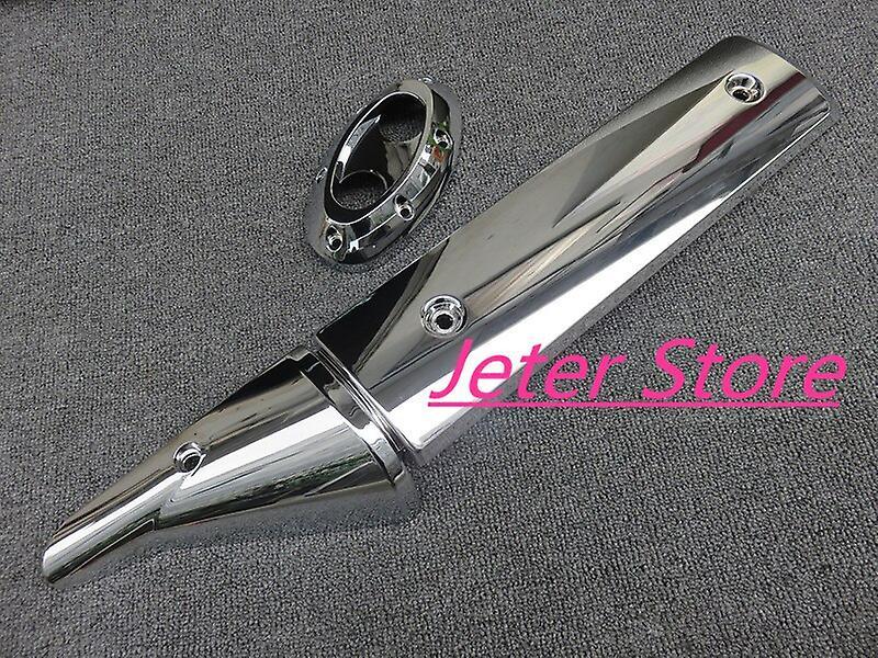 SILVER WING 600 FJS600 Muffler Cover 2003-2008 Honda FJS600 Silver Wing 600 Muffler Insulation Cover (chrome) Motorcycle Elbow & Wrist Guards