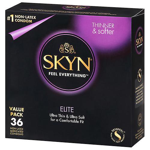 Skyn Elite Lubricated Non Latex Condoms, 36 Count