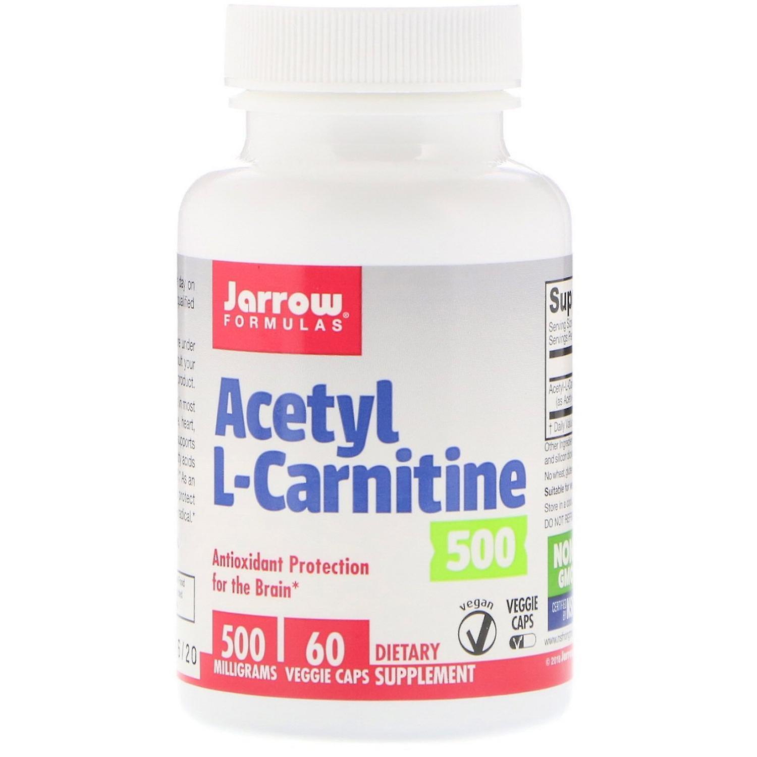 Jarrow Formulas, Acetyl L-Carnitine, 500 mg, 60 Veggie Caps