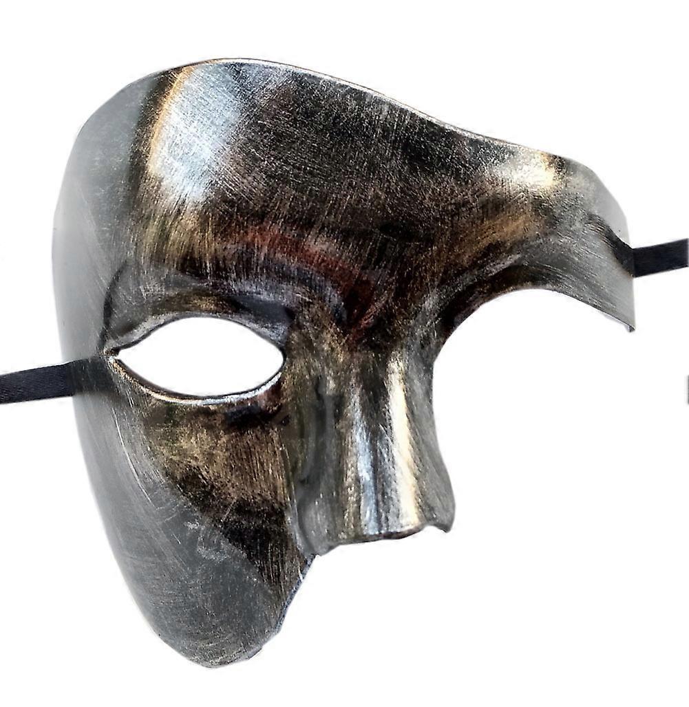 Shmshng Mens Mask Masquerade Mask Phantom of The Opera Half Face Mask Sliver