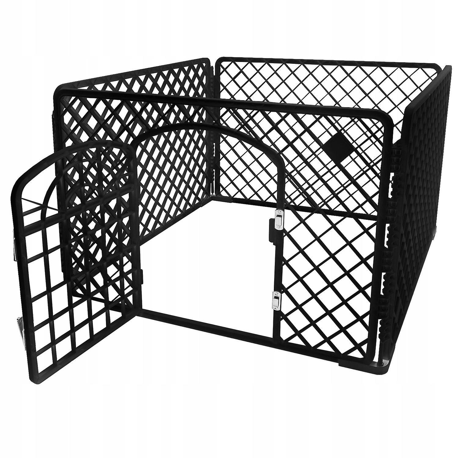 Northix Pet Playpen - Black - 90 x 90 x 60 cm